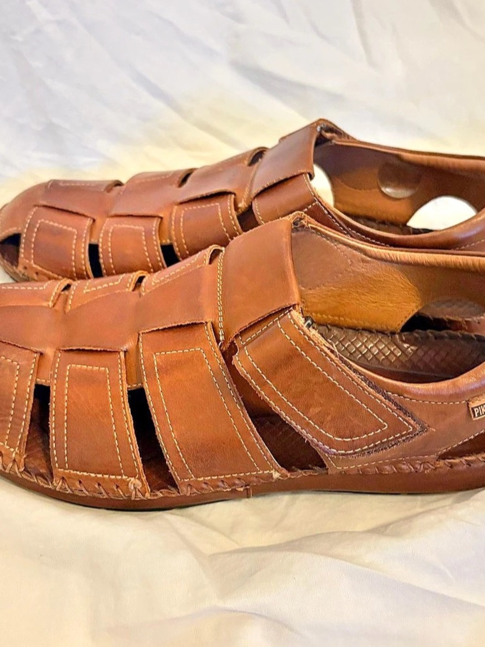 Pikolinos Tarifa Fisherman Sandal Brown Leather Fisherman Sandals new